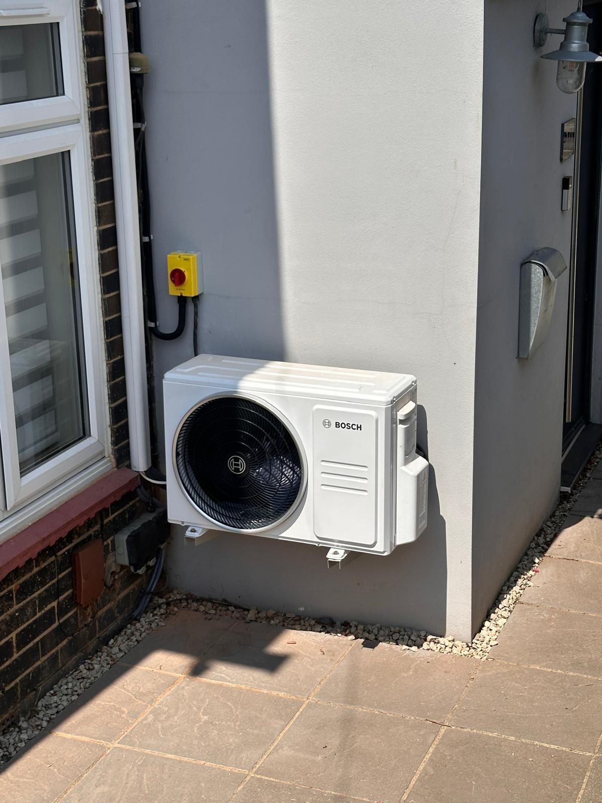 Bosch air conditioning indoor unit installed in a home